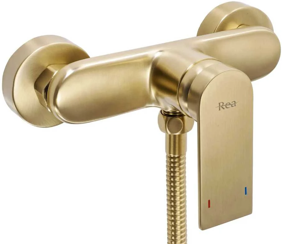 Dušo komplektas su maišytuvu REA Verso, Brushed Gold