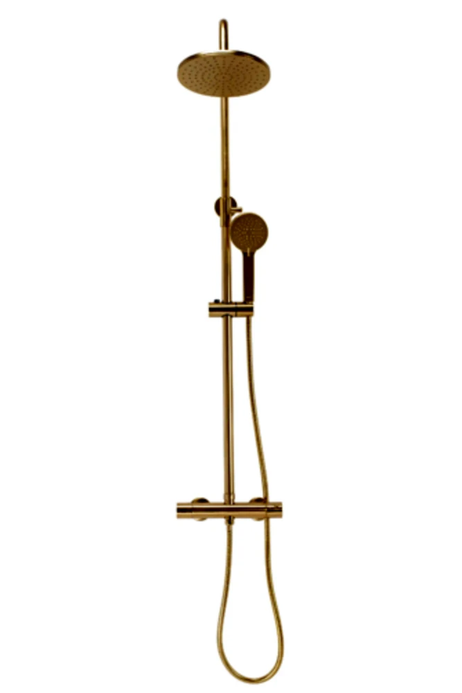 Dušo komplektas su termostatu REA Parot, Brushed Gold