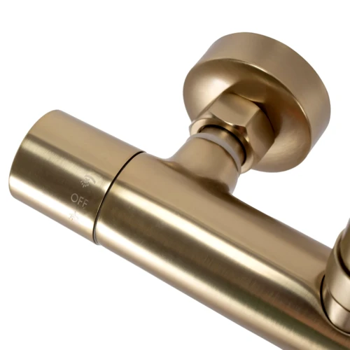 Dušo komplektas su termostatu REA Parot, Brushed Gold