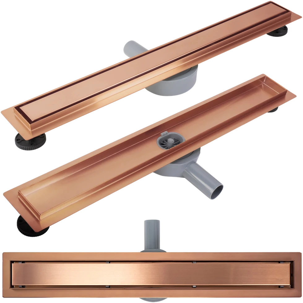 Dušo latakas REA Neox Pro, Brushed Copper, 70 cm