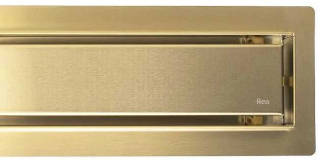 Dušo latakas REA Neox Pro, Brushed Gold, 100 cm
