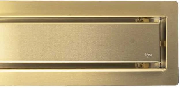 Dušo latakas REA Neox Pro, Brushed Gold, 60 cm