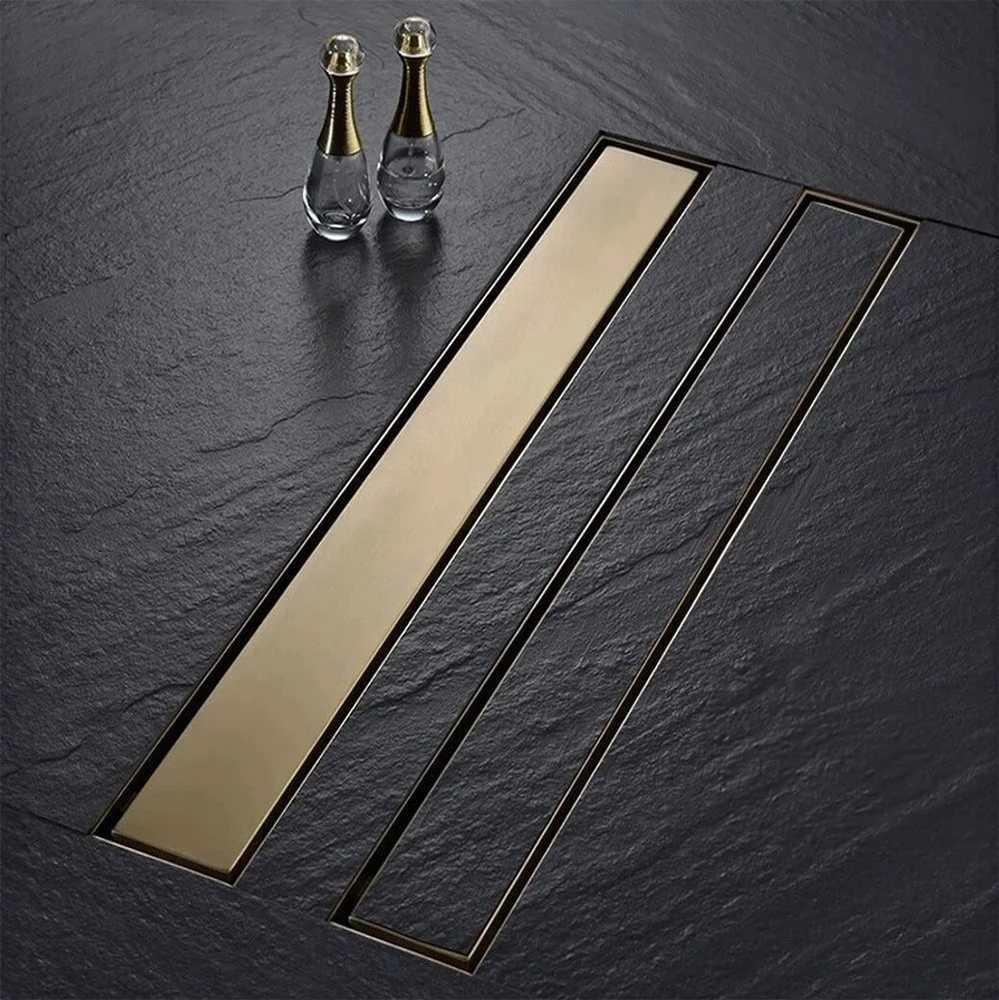 Dušo latakas REA Neox Pro, Brushed Gold, 60 cm