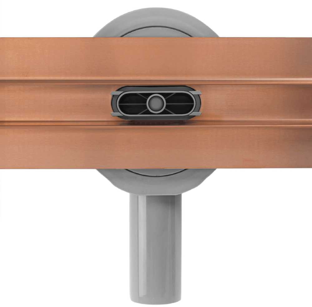 Dušo latakas REA Neox Slim Pro, Brushed Copper, 60 cm