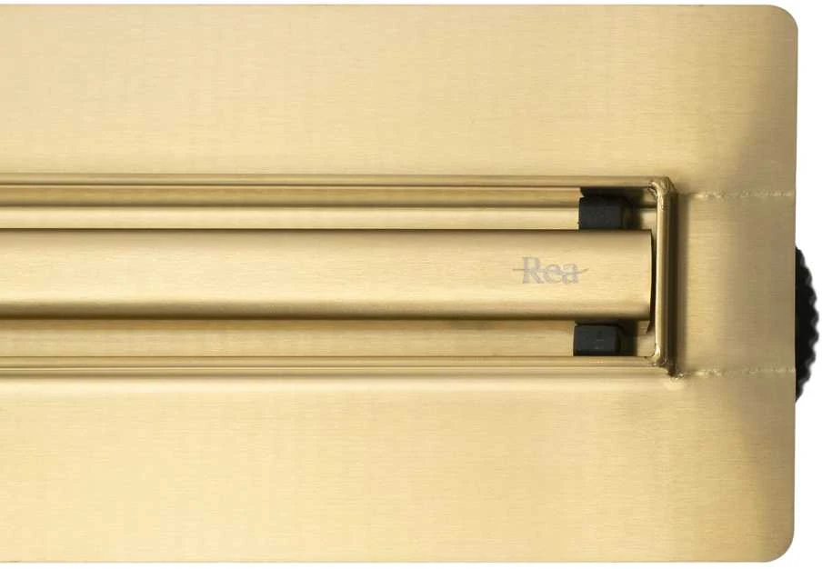 Dušo latakas REA Neox Slim Pro, Brushed Gold, 100 cm