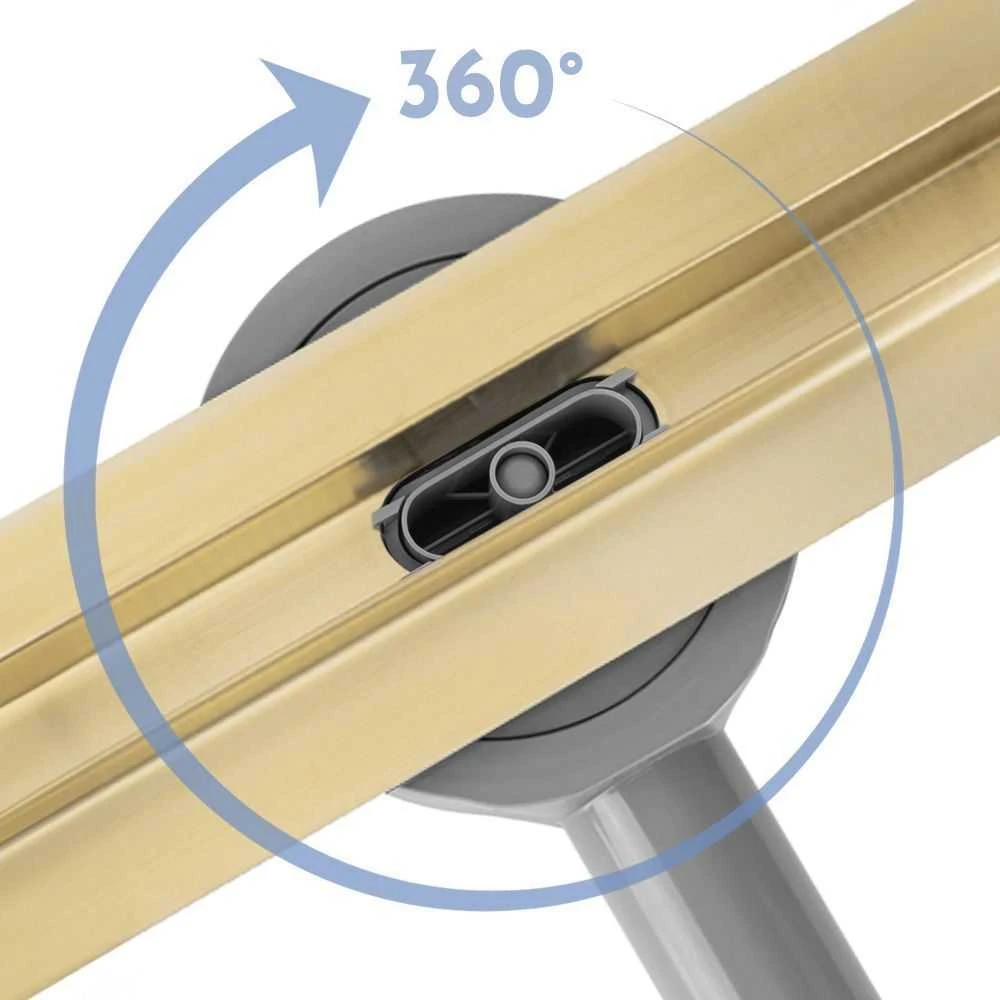 Dušo latakas REA Neox Slim Pro, Brushed Gold, 100 cm