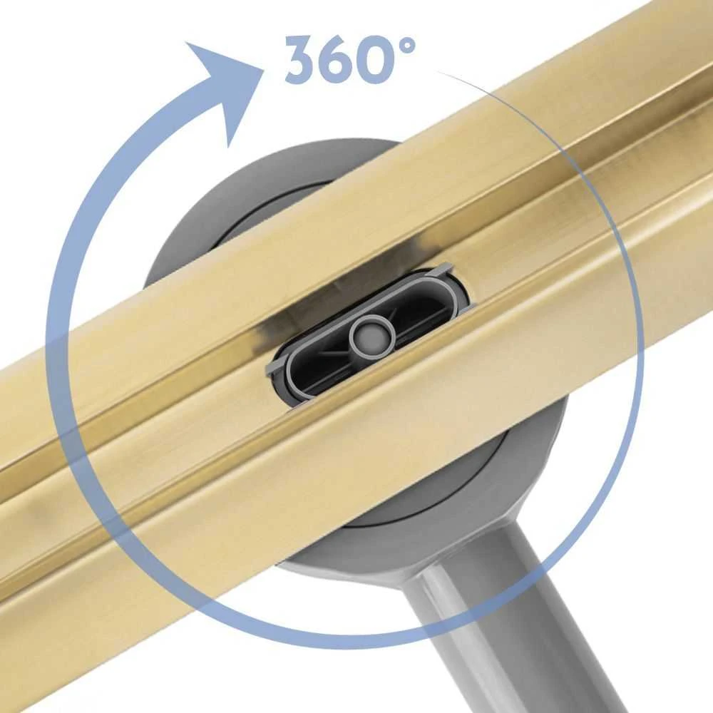 Dušo latakas REA Neox Slim Pro, Gold, 100 cm