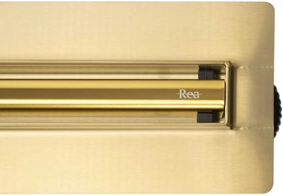 Dušo latakas REA Neox Slim Pro, Gold, 100 cm