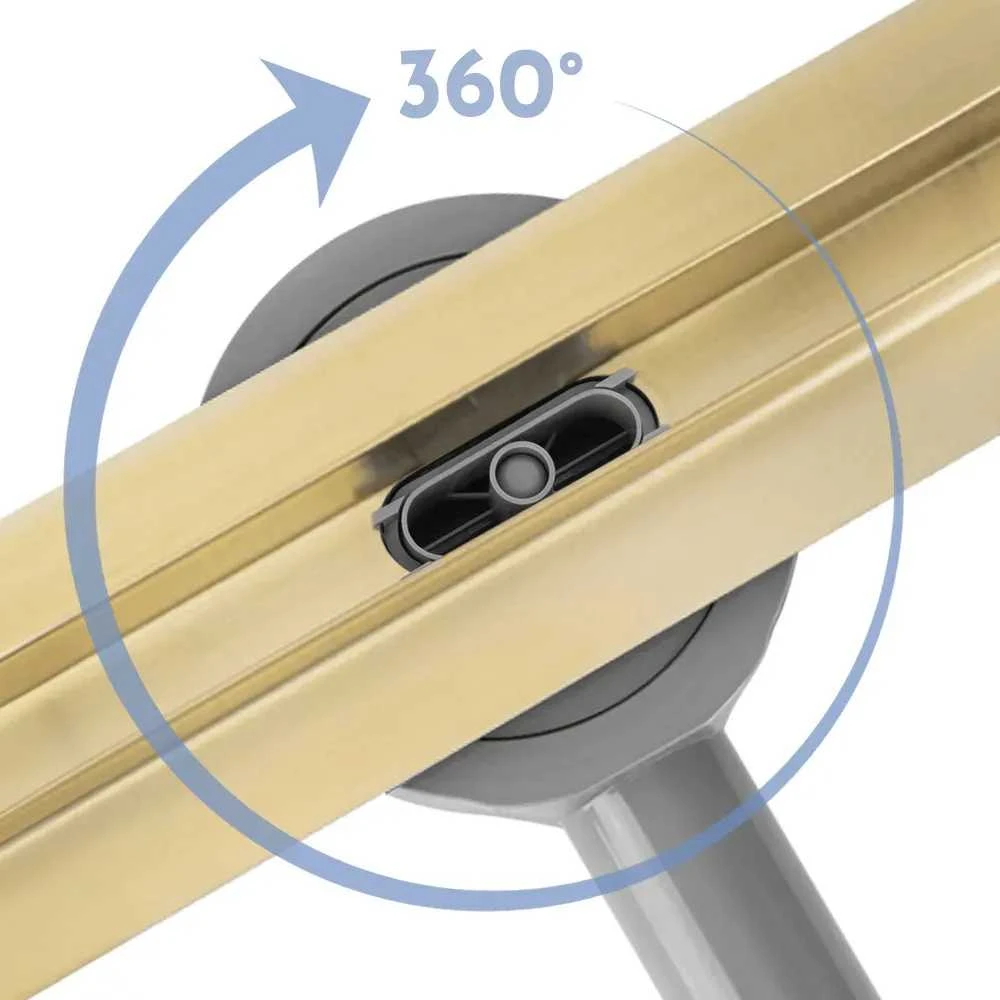 Dušo latakas REA Neox Slim Pro, Gold, 60 cm