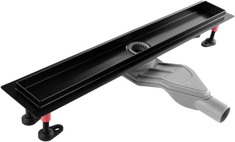 Dušo latakas REA Neox Superflow, Juodas, 60 cm