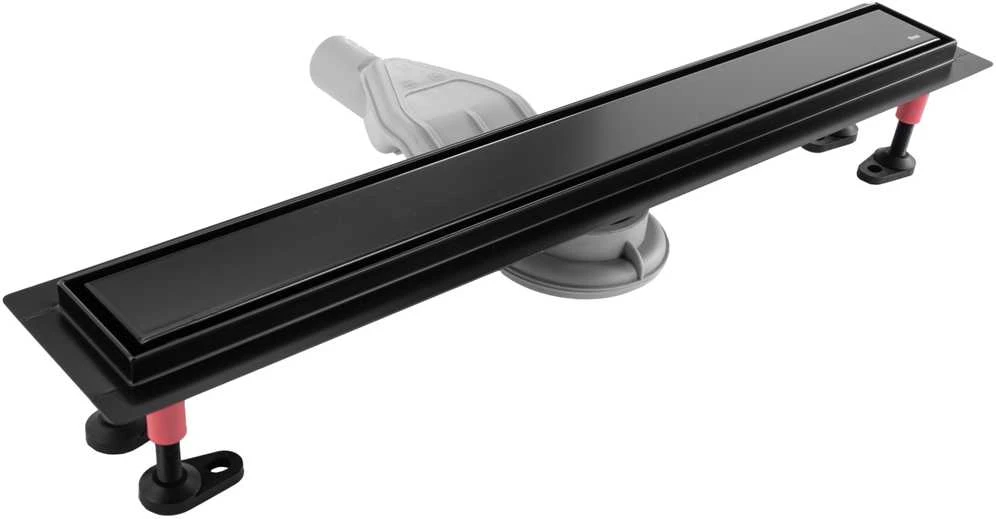 Dušo latakas REA Neox Superflow, Juodas, 90 cm