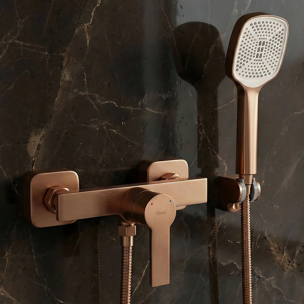 Dušo maišytuvo komplektas REA Argus, Brushed Copper