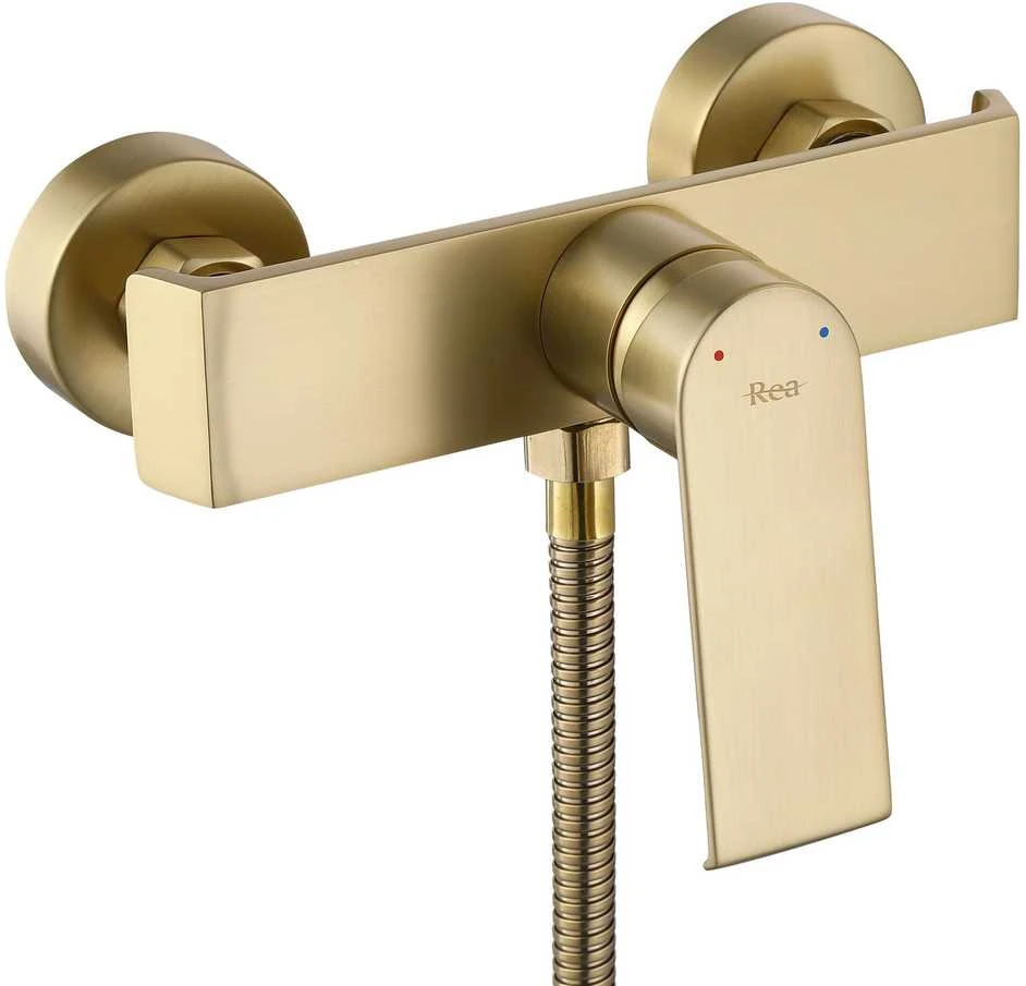 Dušo maišytuvo komplektas REA Hass, Brushed Gold