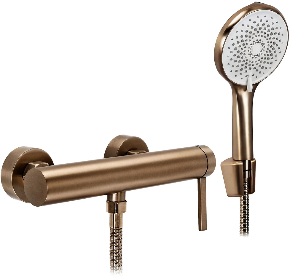 Dušo maišytuvo komplektas REA Rivo, Brushed Copper