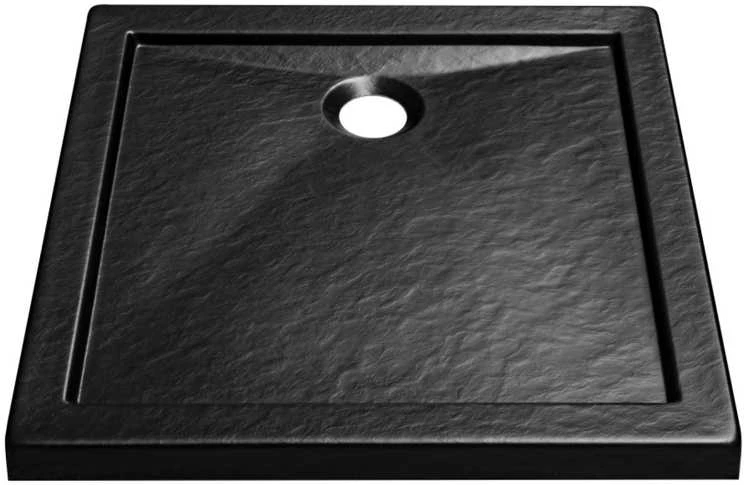 Dušo padėklas Besco Aquarius SlimLine Stone Effect New, 90 x 90 x 5,5 cm
