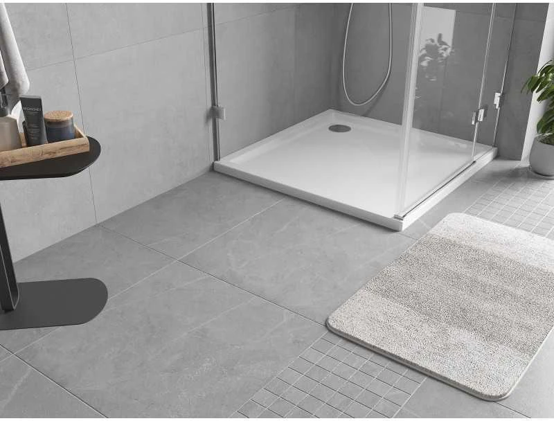 Dušo padėklas Mexen Flow Slim, kvadratinis, 120 x 120 cm, Baltas gloss
