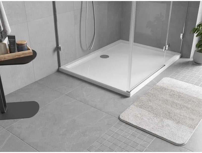 Dušo padėklas Mexen Flow Slim, stačiakampis, 85 x 120 cm, Baltas gloss