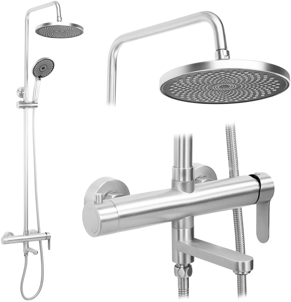 Dušo sistema REA Arcos, Brushed Nickel