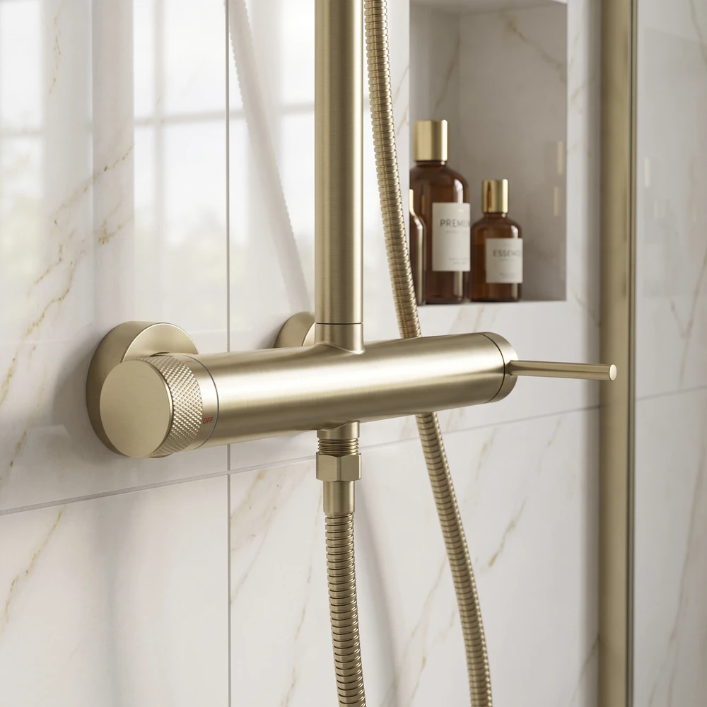 Dušo sistema Rea Foss Clif, Brushed Gold