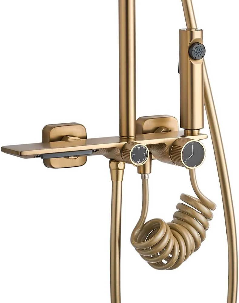 Dušo sistema REA Helix, Brushed Gold