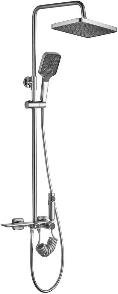 Dušo sistema REA Helix, Brushed Nickel Inox
