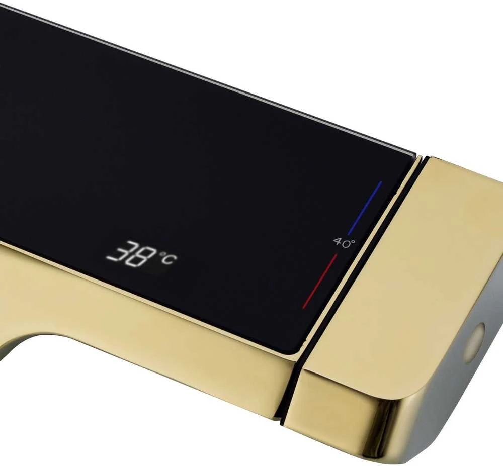 Dušo sistema su termostatu REA Rob, Brushed Gold