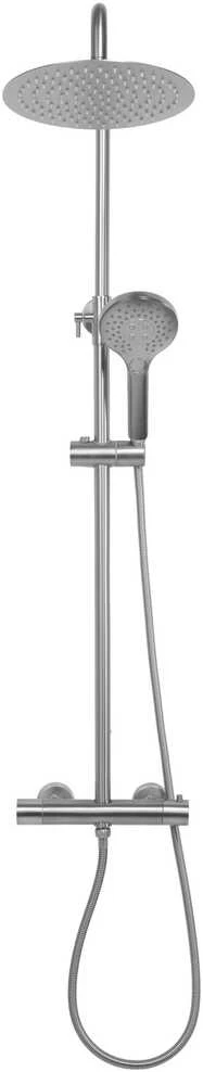 Dušo sistema su termostatu REA Vincent, Brushed Nickel Inox