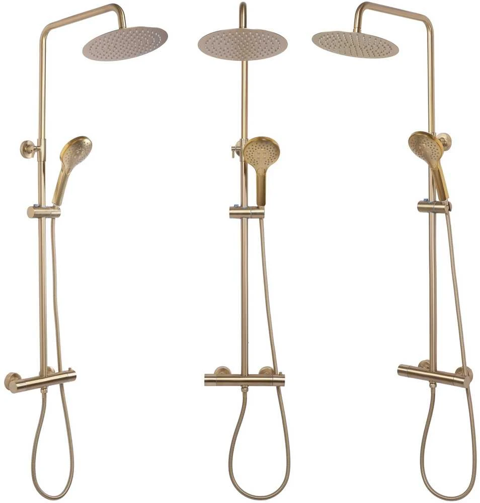 Dušo sistema su termostatu REA Vincent, Brushed Gold
