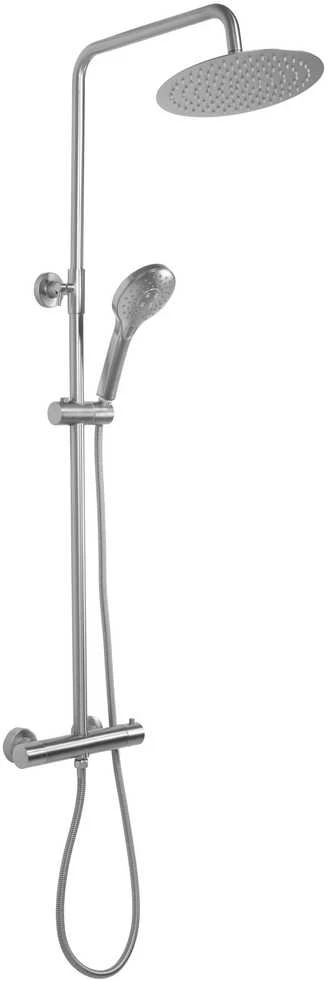 Dušo sistema su termostatu REA Vincent, Brushed Nickel Inox