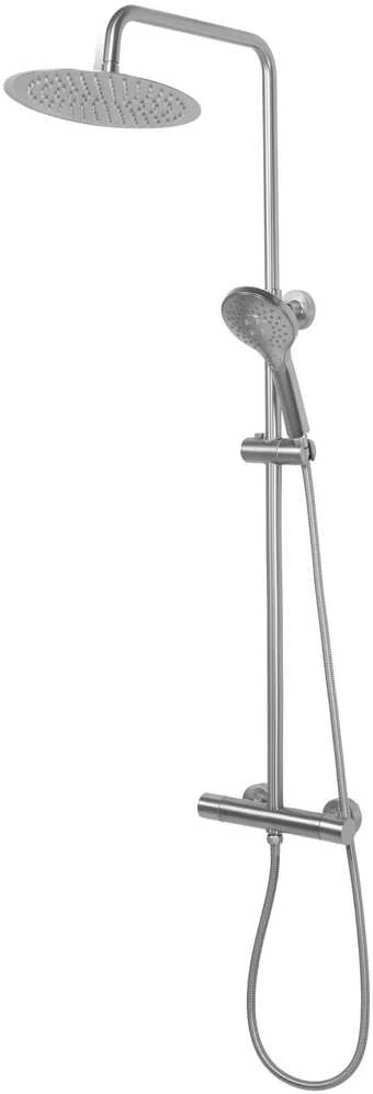 Dušo sistema su termostatu REA Vincent, Brushed Nickel Inox