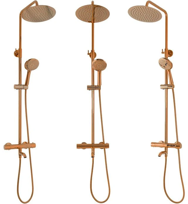 Dušo-vonios sistema su termostatu REA Lungo, Copper