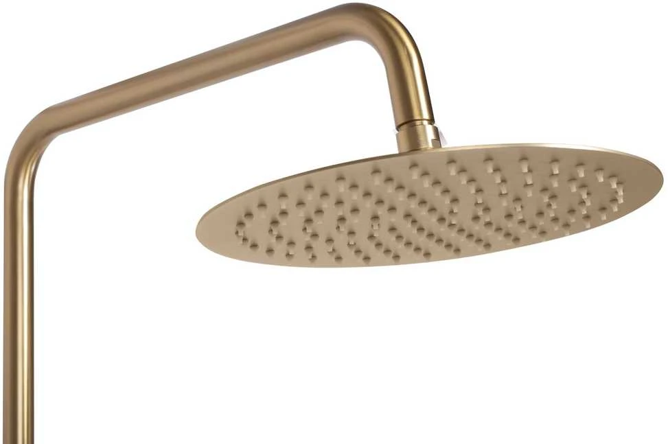 Dušo-vonios sistema su termostatu REA Lungo, Brushed Gold