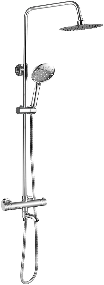 Dušo-vonios sistema su termostatu REA Lungo Diamond, Chrome