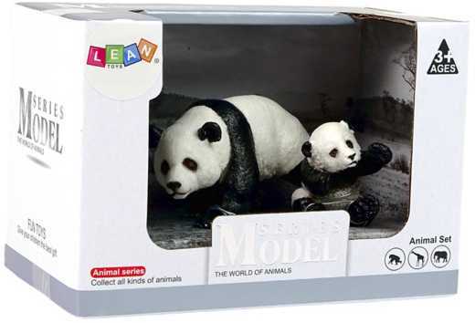 Dviejų figūrėlių rinkinys Panda su mažyliu