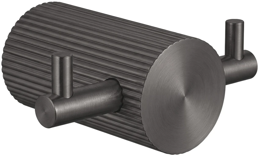 Dvigubas vonios kabliukas Rea Solo 64104A, Titanium