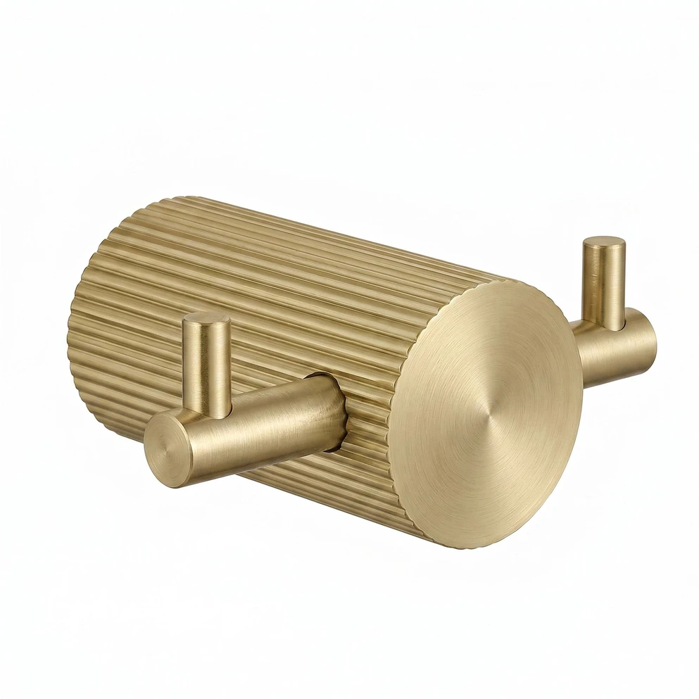 Dvigubas vonios kabliukas Rea Solo 64104A, Brushed Gold