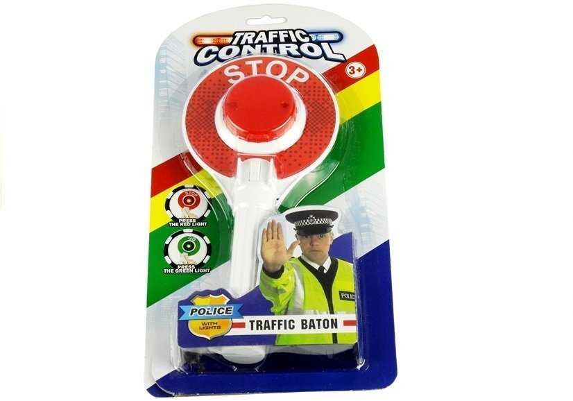 Dvipusė šviečianti policijos eismo reguliavimo lazdelė