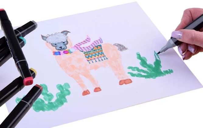 Dvipusių žymeklių rinkinys Touch, 80 vnt