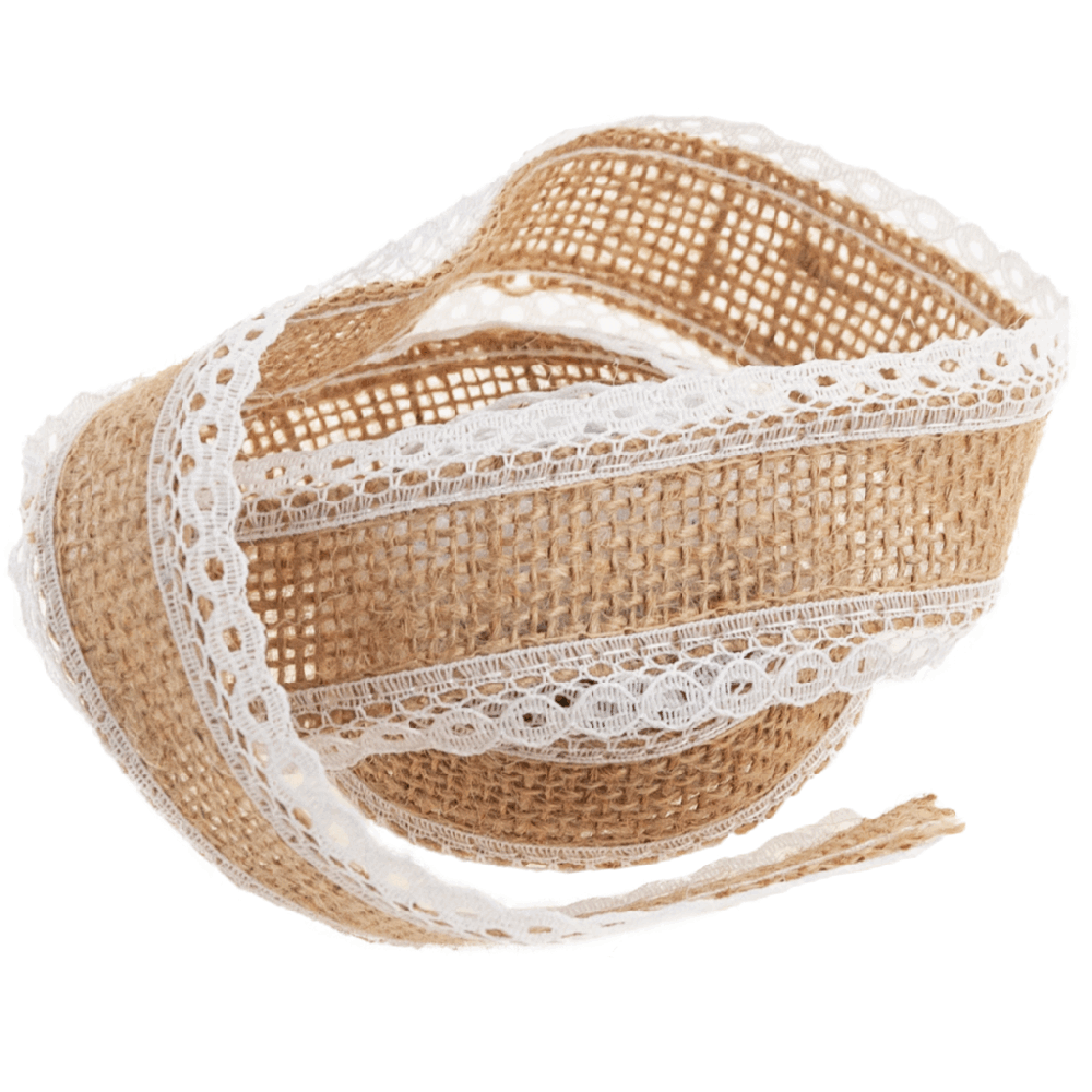 Džiuto juosta su nėriniais