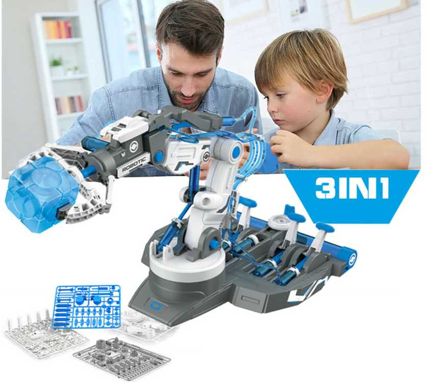 Edukacinis konstrukcinis rinkinys - Hidraulic robot arm 3in1, 220 el.