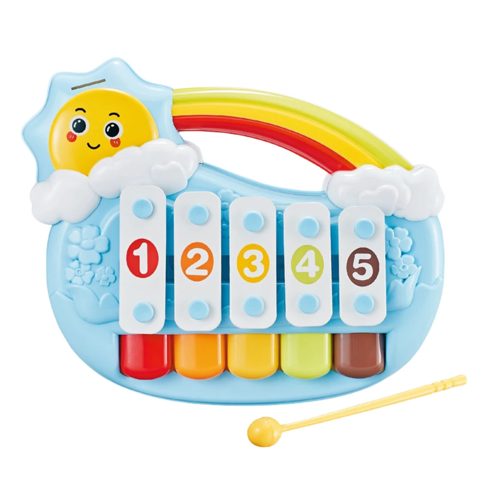 Edukacinis pianinas vaikams "Sun Piano", mėlynas