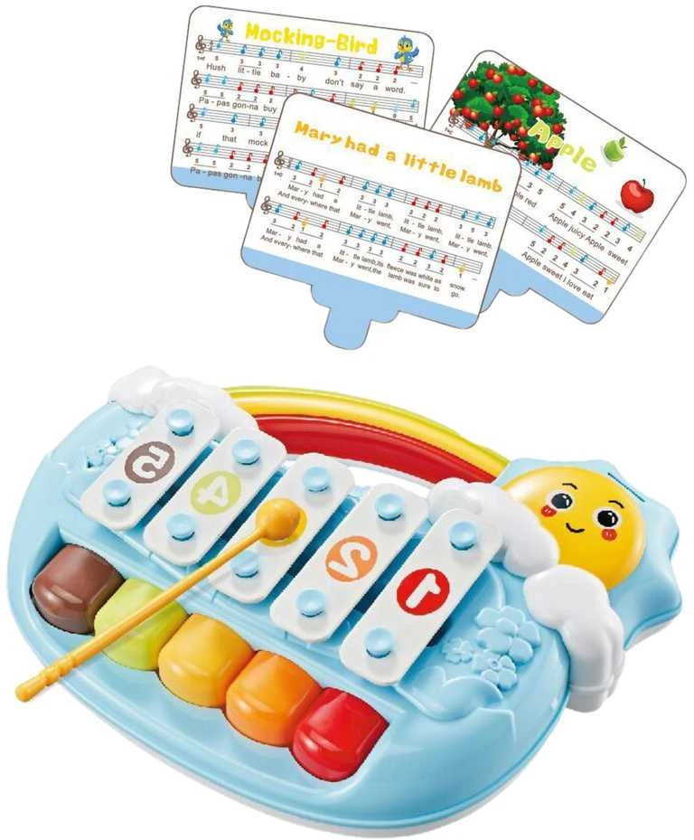 Edukacinis pianinas vaikams "Sun Piano", mėlynas