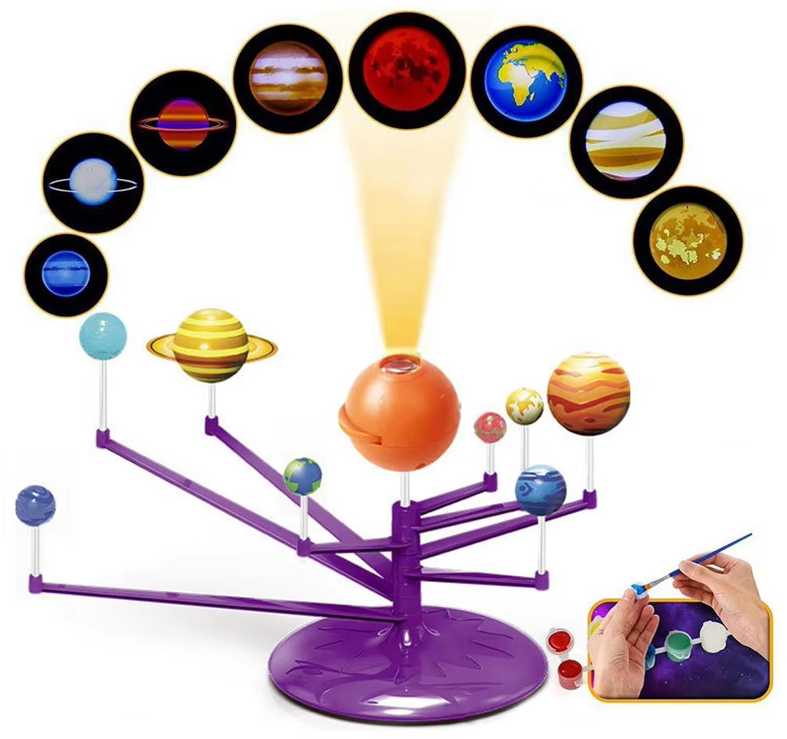 Edukacinis rinkinys 2in1 Solar System su projektoriumi