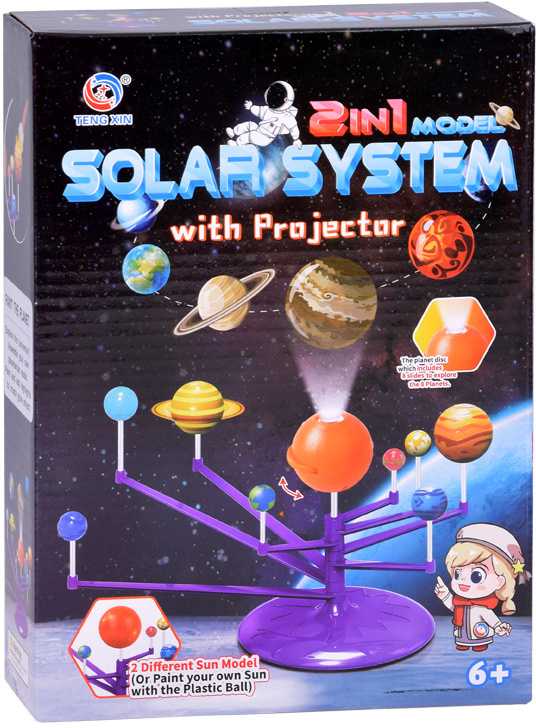 Edukacinis rinkinys 2in1 Solar System su projektoriumi