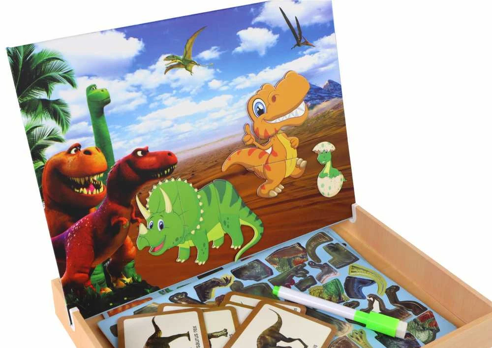 Dėlionė Edukacinių magnetinių dėlionių rinkinys, dinozaurai