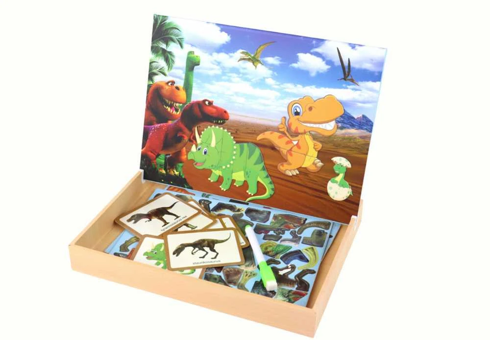 Dėlionė Edukacinių magnetinių dėlionių rinkinys, dinozaurai