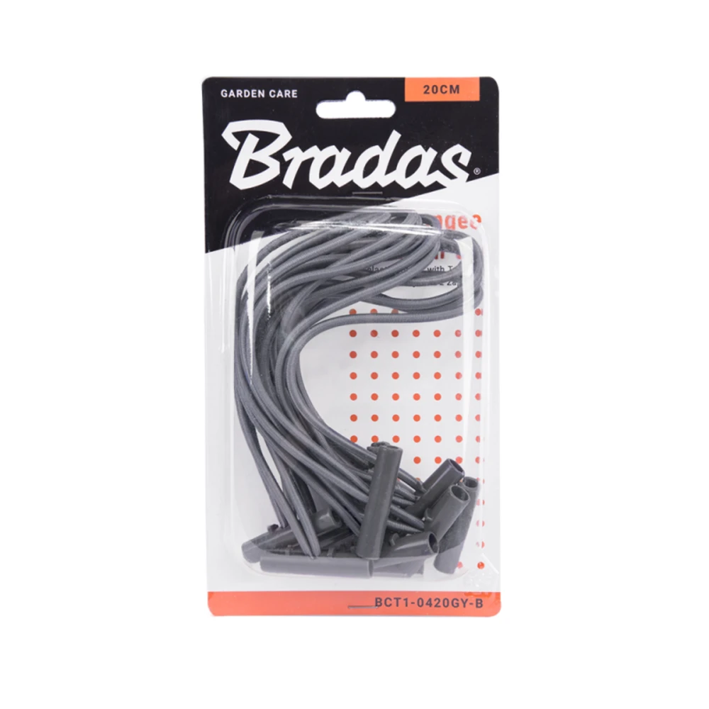 Elastinė tvirtinimo guma su fiksatoriumi Bradas BUNGEE CORD T BAR, 20 cm, 10 vnt.