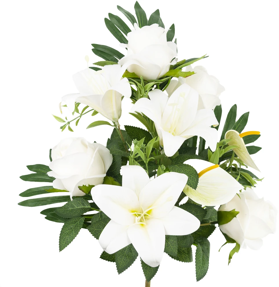 Elegantiška gėlių puokštė, 55 cm