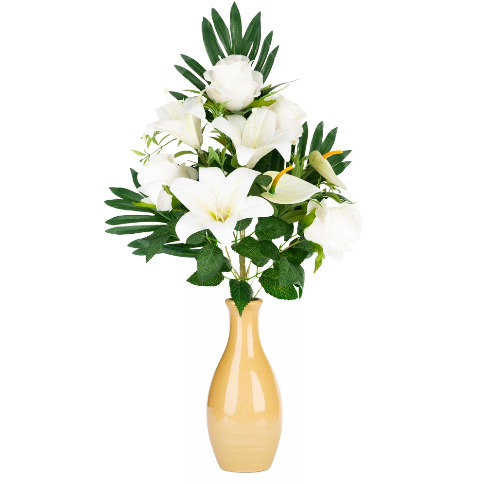 Elegantiška gėlių puokštė, 55 cm