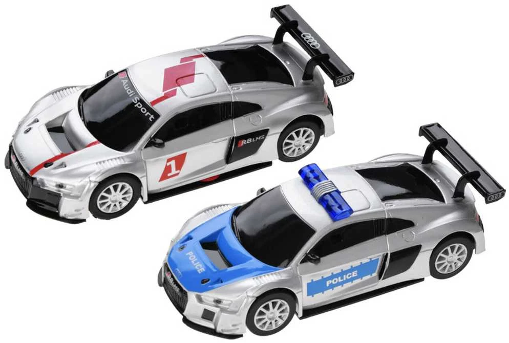 Elektrinė lenktynių trasa su kilpomis ir AUDI automobiliukais, 8 m
